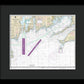 Nautical Chart-13218 Marthas Vineyard-block Island - Framed Print
