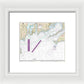 Nautical Chart-13218 Marthas Vineyard-block Island - Framed Print