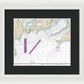 Nautical Chart-13218 Marthas Vineyard-block Island - Framed Print