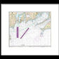 Nautical Chart-13218 Marthas Vineyard-block Island - Framed Print