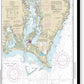 Nautical Chart-13219 Point Judith Harbor - Canvas Print