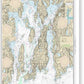 Nautical Chart-13221 Narragansett Bay - Canvas Print