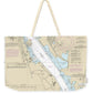 Nautical Chart-13225 Providence Harbor - Weekender Tote Bag