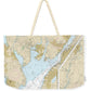 Nautical Chart-13226 Mount Hope Bay - Weekender Tote Bag