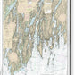 Nautical Chart-13293 Damariscotta, Sheepscot-kennebec Rivers, South Bristol Harbor, Christmas Cove - Acrylic Print