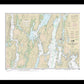 Nautical Chart-13296 Boothbay Harbor-bath, Including Kennebec River - Framed Print