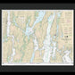 Nautical Chart-13296 Boothbay Harbor-bath, Including Kennebec River - Framed Print