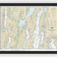 Nautical Chart-13296 Boothbay Harbor-bath, Including Kennebec River - Framed Print