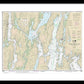 Nautical Chart-13296 Boothbay Harbor-bath, Including Kennebec River - Framed Print