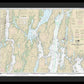 Nautical Chart-13296 Boothbay Harbor-bath, Including Kennebec River - Framed Print