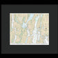 Nautical Chart-13296 Boothbay Harbor-bath, Including Kennebec River - Framed Print