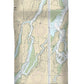 Nautical Chart-13298 Kennebec River Bath-courthouse Point - Duvet Cover