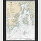 Nautical Chart-13302 Penobscot Bay-approaches - Framed Print