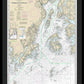 Nautical Chart-13302 Penobscot Bay-approaches - Framed Print