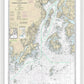 Nautical Chart-13302 Penobscot Bay-approaches - Framed Print