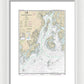Nautical Chart-13302 Penobscot Bay-approaches - Framed Print