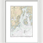 Nautical Chart-13302 Penobscot Bay-approaches - Framed Print