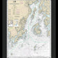 Nautical Chart-13302 Penobscot Bay-approaches - Framed Print