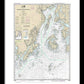 Nautical Chart-13302 Penobscot Bay-approaches - Framed Print