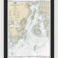 Nautical Chart-13302 Penobscot Bay-approaches - Framed Print