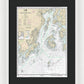 Nautical Chart-13302 Penobscot Bay-approaches - Framed Print