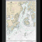 Nautical Chart-13302 Penobscot Bay-approaches - Framed Print