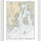 Nautical Chart-13302 Penobscot Bay-approaches - Framed Print