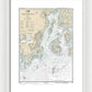 Nautical Chart-13302 Penobscot Bay-approaches - Framed Print