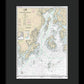 Nautical Chart-13302 Penobscot Bay-approaches - Framed Print