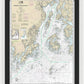 Nautical Chart-13302 Penobscot Bay-approaches - Framed Print