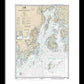 Nautical Chart-13302 Penobscot Bay-approaches - Framed Print