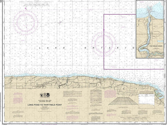 Nautical Chart-14805 Long Pond-thirtymile Point, Point Breeze Harbor - Puzzle