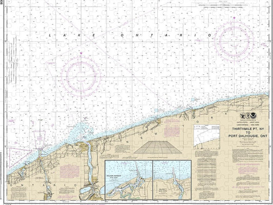 Nautical Chart-14806 Thirtymile Point, Ny,-port Dalhousie, Ont - Puzzle