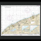 Nautical Chart-14825 Ashtabula-chagrin River, Mentor Harbor, Chagrin River - Framed Print