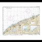 Nautical Chart-14825 Ashtabula-chagrin River, Mentor Harbor, Chagrin River - Framed Print
