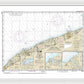 Nautical Chart-14825 Ashtabula-chagrin River, Mentor Harbor, Chagrin River - Framed Print