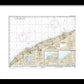 Nautical Chart-14825 Ashtabula-chagrin River, Mentor Harbor, Chagrin River - Framed Print