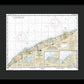Nautical Chart-14825 Ashtabula-chagrin River, Mentor Harbor, Chagrin River - Framed Print