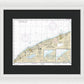 Nautical Chart-14825 Ashtabula-chagrin River, Mentor Harbor, Chagrin River - Framed Print