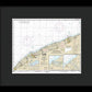 Nautical Chart-14825 Ashtabula-chagrin River, Mentor Harbor, Chagrin River - Framed Print