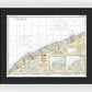 Nautical Chart-14825 Ashtabula-chagrin River, Mentor Harbor, Chagrin River - Framed Print