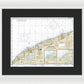 Nautical Chart-14825 Ashtabula-chagrin River, Mentor Harbor, Chagrin River - Framed Print