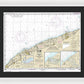 Nautical Chart-14825 Ashtabula-chagrin River, Mentor Harbor, Chagrin River - Framed Print