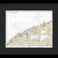 Nautical Chart-14825 Ashtabula-chagrin River, Mentor Harbor, Chagrin River - Framed Print