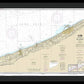 Nautical Chart-14828 Erie-geneva - Framed Print
