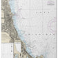 Nautical Chart-14927 Chicago Lake Front, Gary Harbor - Bath Towel