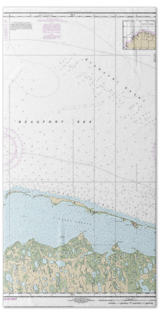 Nautical Chart-16062 Jones Islands-approaches - Bath Towel