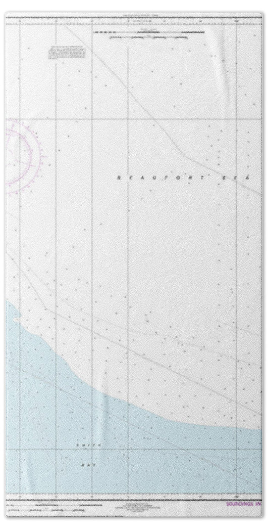 Nautical Chart-16067 Approaches-smith Bay - Bath Towel