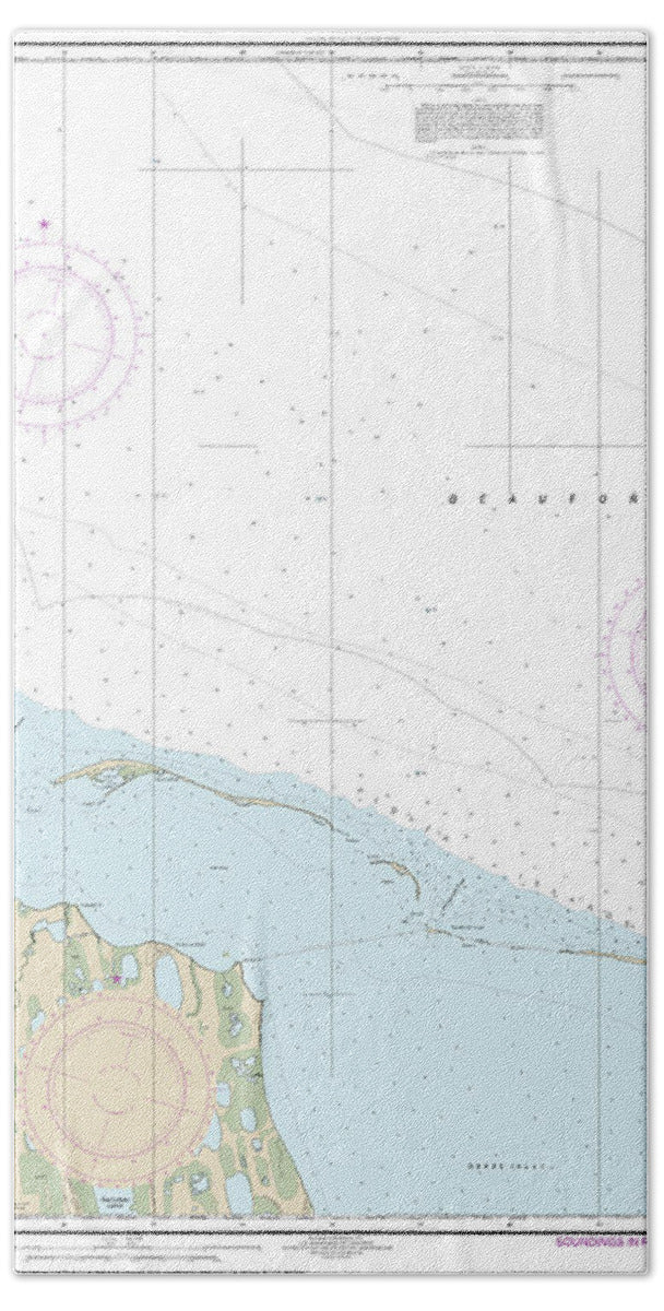 Nautical Chart-16081 Scott Pt-tangent Pt - Bath Towel