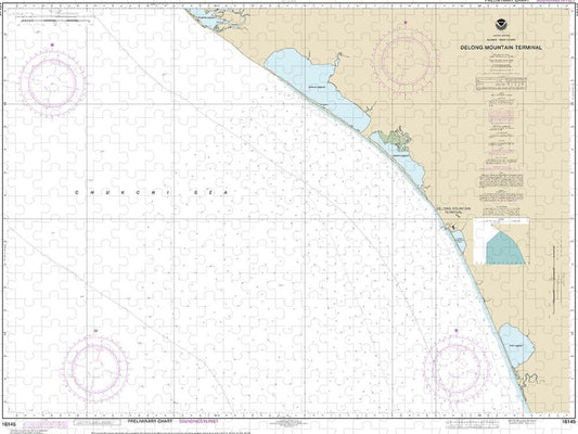 Nautical Chart-16145 Alaska - West Coast Delong Mountain Terminal - Puzzle